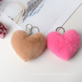 Hot Selling Cheaper fluffy Faux Fur Pom pom Keychain